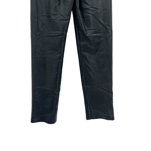 Aritzia Wilfred The Melina Pant Faux Vegan Leather High Waist Black Size 0 - Picture 10 of 13